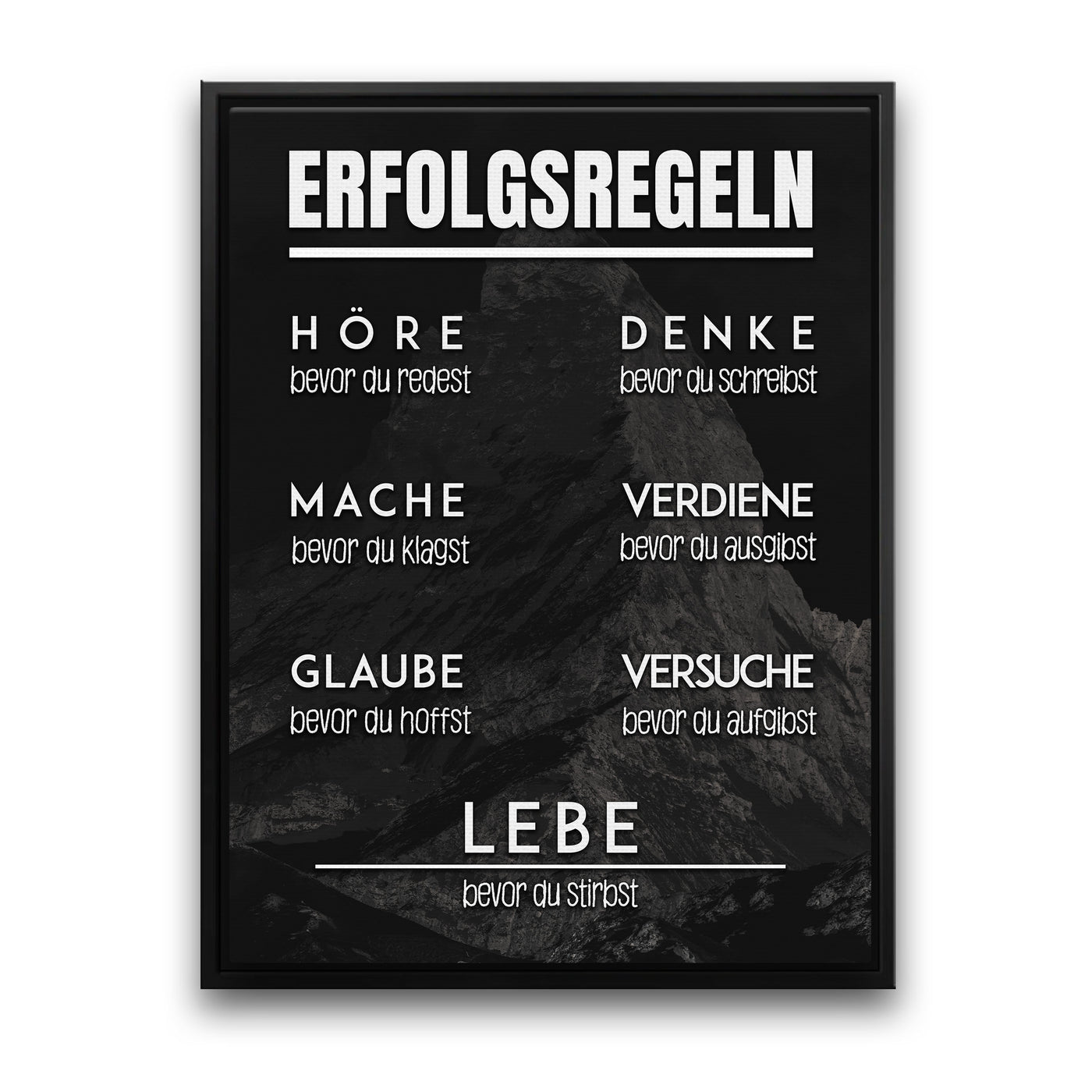 ERFOLGSREGELN